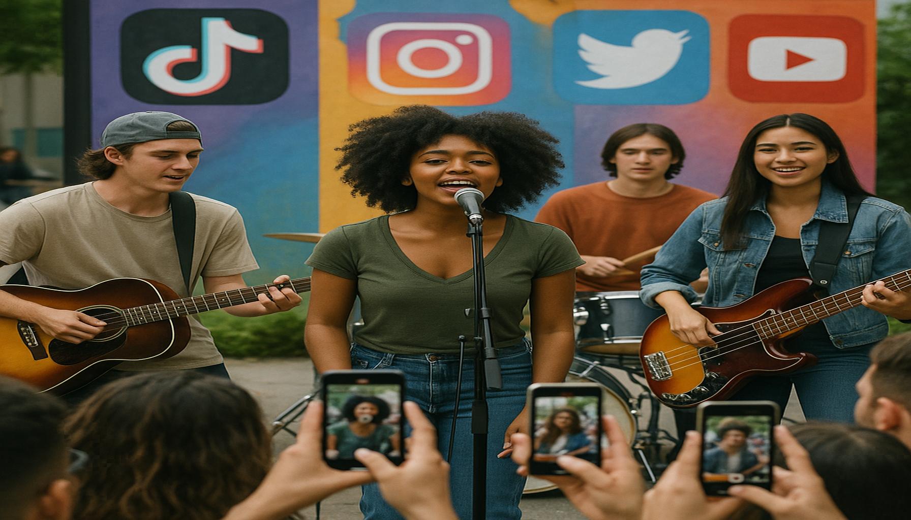 The Role of Social Media in Promoting New Musical Talents